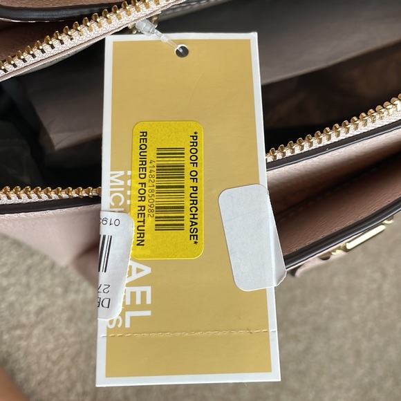 NWT MICHAEL KORS Maxine Medium Satchel Soft Pink Handbag Purse - Picture 8 of 10